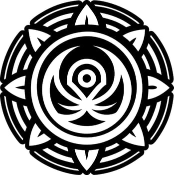 A solid style icon of natural healing symbol vector