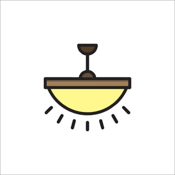 Ceiling fan icon illustration vector