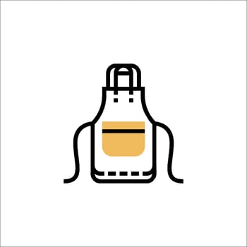 Apron icon on white background vector