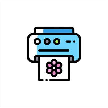 Printer icon illustration vector