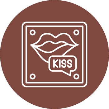 Kiss Isometric Art vector