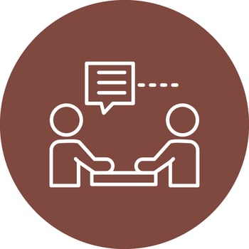 Meeting Colorful Concept Art vector