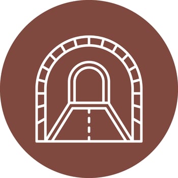 Tunnel Dark Theme Element vector