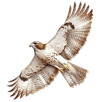 Majestic Hawk in Flight on transparent background. png