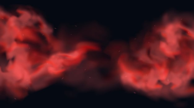Abstract Red Smoke on Dark Background vector