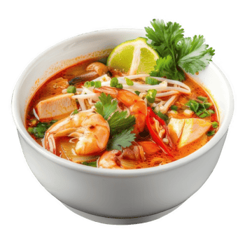 Tom Yum Goong, Thai spicy soup with shrimp png