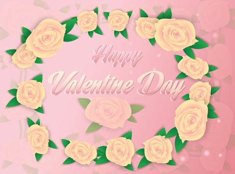 Pink Roses for Love vector
