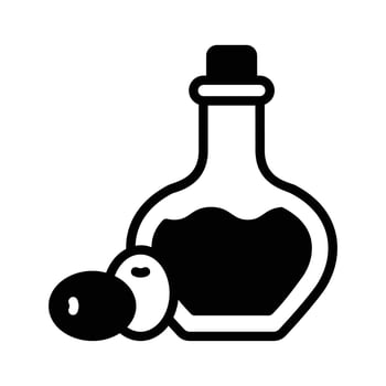 Olive oil for massage, skincare, and relaxation therapy... vector