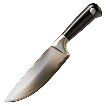 Sharp Stainless Steel Kitchen Chef's Knife png