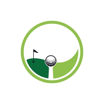 golf club logo style for action outdoor sport brand vector
