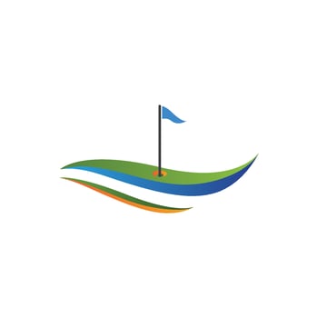 Golf outdoor logo design inspiration vector