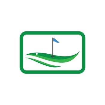 Golf logo sport simple and modern design template vector
