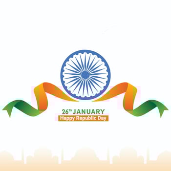 Happy republic day 2018 vector