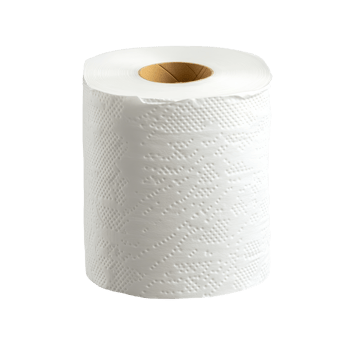 Classic bathroom essential, a roll of soft toilet paper on a clean transparent background for everyday use and convenience, Toilet paper on transparent background png