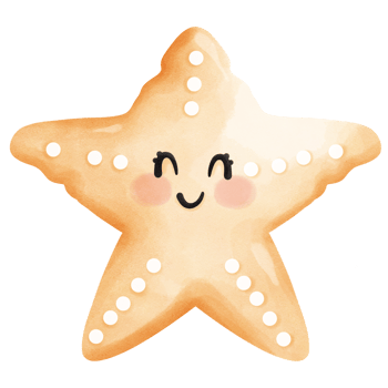 starfish with smiling faces png