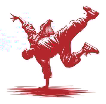dancing on concrete vector