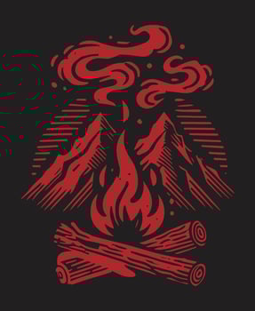 Camping Illustration Elements vector