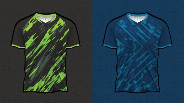 Dynamic T-Shirt Designs for Soccer and Esports Teams vector