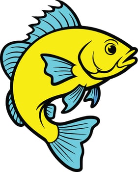 Fish Illustration Art Design vector