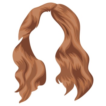 female medium length light hair pattern for various female characters faceless pattern vector