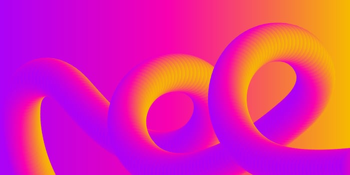 Abstract Vibrant Gradient Swirls Creative Design Template vector