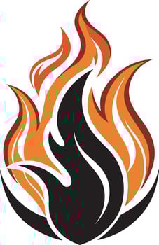 Abstract Burning Flame illustration vector