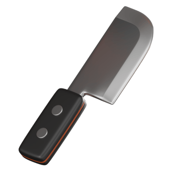 3D render, Knife for Kitchen and Culinary Designs, Icon Illustration png