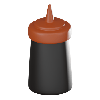 3D render, Gourmet Delight Ketchup Bottle for Culinary Use, Icon Illustration png
