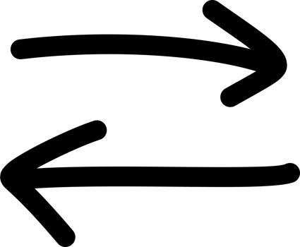 Opposite direction arrow png