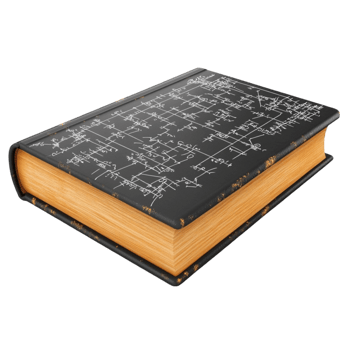 Book and Blueprint Illustration on Transparent Background png