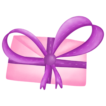 letter love decorating purple bow ribbon png