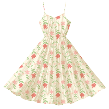 Sundress whith a floral pattern png