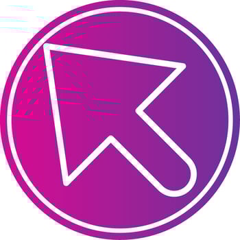 Mouse Cursor Colorful Icon Style vector
