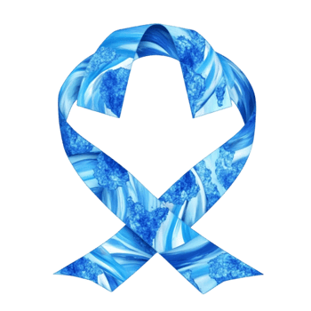 Beautiful Blue Ribbon On Transparent Background png