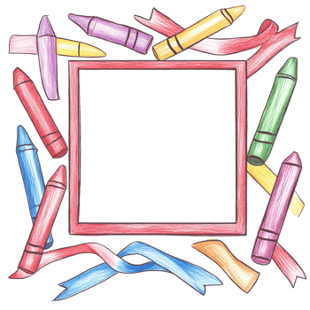 Pencils Frame Composition On Transparent Background png