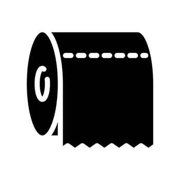 Toilet paper roll icon. towel flat line illustration sign. wc logo. vector