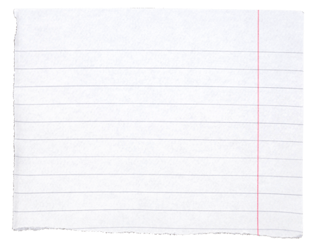 Torn paper on transparent backgorund png