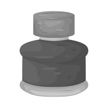 Illustration of ink bottle vector
