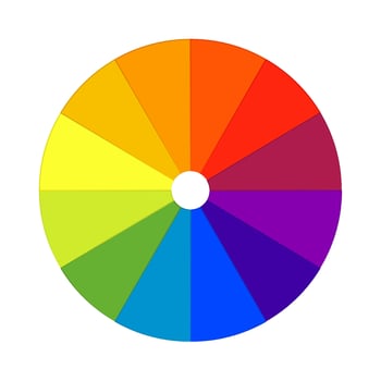 Illustration of Color Wheels vector