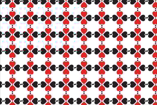 hearts Valentine Pattern design vector