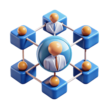 Networked Teams Collaboration Professional Connections png