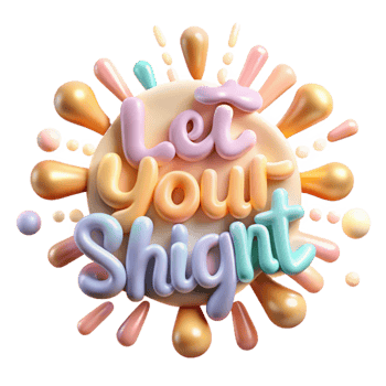 Let Your Light Shine A Celebration of Positivity and Self-Expression png