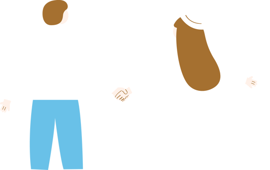 A couple are holding hands together png