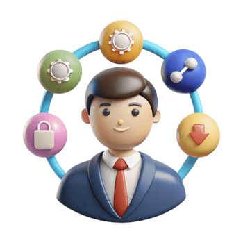 Professional Networking Security, Collaboration, Data Management png