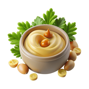 Creamy Dip with Herbal Garnish png
