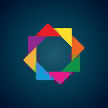 Modern Logo Design Ideas, Business Logo. Geometric logo design. Abstract round and circle logos. Abstract round and circle logos. Swoosh Colorful Logo. vector