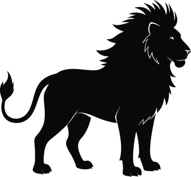 Lion Silhouette Artwork vector