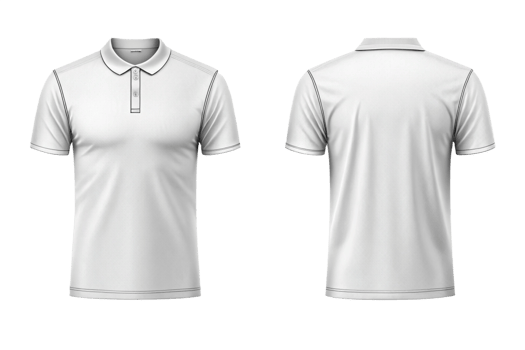 Professional Polo Shirt Mockup Front and Back png