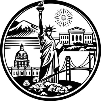 San francisco city seal vector
