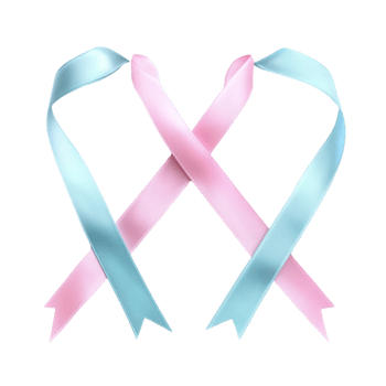 Pink Awareness Ribbon on Transparent Background png